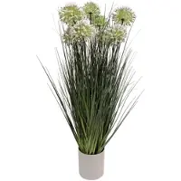 Oosterik Home Allium siergras wit H 79 cm kunstplant