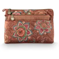 Pip studio Toilettas Set Caryn Cosmetic Bag Combi Mumbai Morning Brown