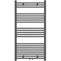 Guido Gusto Designradiator Sofia 115x60cm mat grijs 536W midden aansluiting