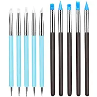 Jojomino 10 Stuks Rubber Klei Beeldhouwgereedschappen, Siliconen Beeldhouw- en Polymeerkleigereedschappen, Modelleerpuntgereedschappen