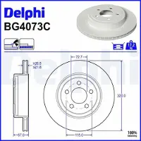 Delphi BG4073C Remschijf
