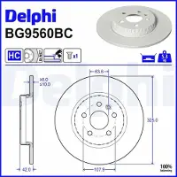 Delphi BG9560BC Remschijf