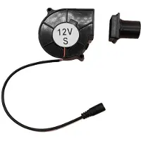 Melitt 7530 PWM Luchtblazer 12V 0.2A AC-Aangedreven Ventilator voor BBQ Camping Picknick Fire Tools
