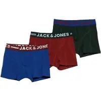 Jack & Jones Kids Junior Onderbroek 'JACLICHFIELD' royal blue/koningsblauw / donkergroen / karmijnrood / wit