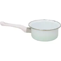 Gerimport Steelpan / sauspan - alle warmtebronnen - wit - D16 cm - emaille