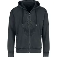 Black premium by emp Vest met capuchon - Skull & Bones - S tot XXL - voor Mannen - grijs | Maat XXL