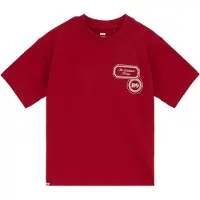 We fashion Shirt vuurrood / zwart / wit