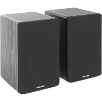 Technisat AUDIOMASTER RLS 1 - Actieve 2.0-boekenplankluidsprekers | Bluetooth-audiostreaming, HDMI ARC, USB, MP3/WMA, Toslink, AUX, subwooferuitgang, stereo, 50 W RMS, afstandsbediening, zwart