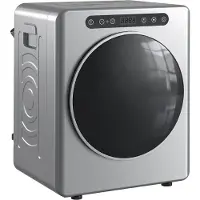 HOMCOM Wasdroger-Roestvrij staal, staal-49L x 43B x 61H cm-Zilver