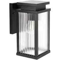 Ks Verlichting buitenverlichting - Ripley Wandlamp - Large - Modern - E27 - Zwart