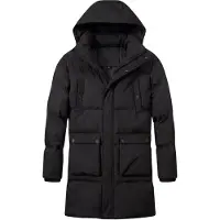 Local Fanatic Lange Puffer Jas Heren - Heren Jas Winter - LF3361 - Zwart - Maat XL