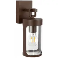 Ks Verlichting Zaragoza Wandlamp buiten - schemersensor Rond - Landelijk - Modern - Zwart