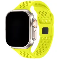 123Watches Sprint bandje - siliconen - geel - 38 · 40 · 41 & 42 mm - Geschikt voor Apple Watch series 1/2/3/4/5/6/7/8/9/10/11/12/SE/SE2/SE3