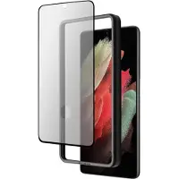 Mobiparts Screenprotector geschikt voor Samsung Galaxy S21 Ultra - Gehard Glas - Anti-bacterieel -