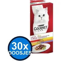 Gourmet 30x - Mon Petit Duo Vlees - Kattenvoer Natvoer - 6x50g
