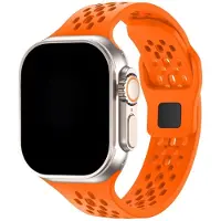 123Watches Sprint bandje - siliconen - oranje - 44 · 45 · 46 & 49 mm - Geschikt voor Apple Watch series 1/2/3/4/5/6/7/8/9/10/11/12/SE/SE2/SE3/Ultra/Ultra 2/Ultra 3/Ultra 4
