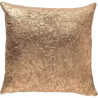 Dutch decor SIENA - kussenhoes 45x45 cm - glansvelours - reliëf - Gilded Beige - beige, goud - met rits - zonder binnenkussen
