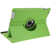 Mobigear Tablethoes geschikt voor Apple iPad 4 (2012) Hoes | DuoStand Draaibare Bookcase - Groen