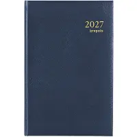 Brepols bureau agenda 2027 - SATURNUS KORT [0.231] - LIMA - Bureau agenda - 1 week op 1 pagina - Weekoverzicht - Blauw - 13 x 20.8 cm
