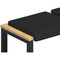 vidaXL Bankkussen 2 st Kunstleer Zwart Diepte 35 cm