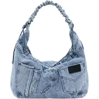 Desigual schoudertas Jackdenim Matsue Shoulder Bag Denim Medium Light Lichtblauw