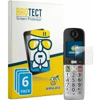 BROTECT Screenprotector 6 Stuks voor Panasonic KX-TGU432 Beschermglas transparant