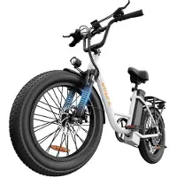 SmartAI 20 inch Elektrische fiets(155-195 cm) - 48V 13Ah Verwisselbare Accu tot 100KM -250 W motor - 20inch - LCD Scherm - 25 km/u - 7 Versnellingen - Elektrische Fietsen voor Heren en Dames - Wit