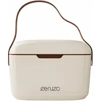 Ceruzo Koelbox 6 Liter - Mini Koelbox - Lunchbox -Draagriem - Taupe - Geschikt voor IJsblokjes