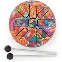 Ancient Wisdom Small Hapi Drum Psychedelic- 13x9cm