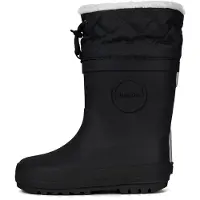 Druppies Winterlaarzen Dames - Gevoerde Regenlaarzen - Snowboots - Grafietzwart - Maat 39