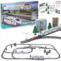Nobo Kids Elektrische Treinbaan met Brug en Tunnel - 914 cm Spoorlengte