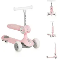 Byox StreetPro Pink 2-in-1 Kinderstep met Licht en Geluid