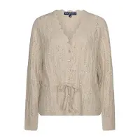 Red Button Vest srb5039 ajour sparkle light sand