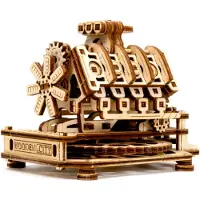 Wooden.City Houten 3D V8 Motor Model Bouwpakket - Wooden.City