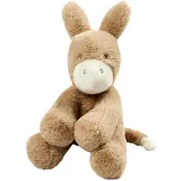 Nattou LouLou Knuffel Ezel - Zachte Baby Knuffel - Baby Cadeau - 30 cm - Licht Karamel