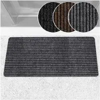 ANRO Deurmat Mischa Grijs 100x50cm – Schoonloopmat Antislip Rubber