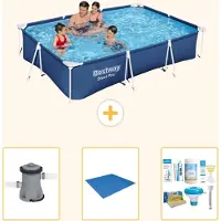 Bestway Steel Pro, rechthoekig zwembad - 300x201x66 cm - 4-delig - Model S22303