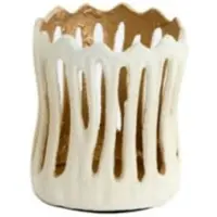 Light & Living Waxinelichthouder Tivoli Ø11x13 crème+goud