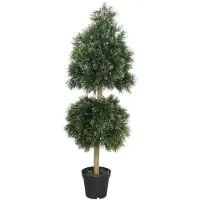 Decovego Kunstmatige cipres, kunstboom, decoratieve boom, kunstplant in pot, kunstplanten, binnendecoratie, 160 cm,