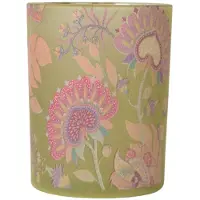 Mars & More Theelichthouder neon bloemen groot 12cm