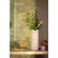 Zusss Vase Ceramic Matt Heart Keramiek White / Gold