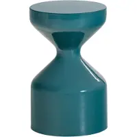 Woood Floyd Bijzettafel - Metaal - Petrolblauw - 47x30x30