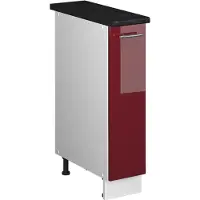 Vicco Apotheekkast Fame-Line, Bordeauxrode hoogglans/Wit, 20 cm, WB Antraciet