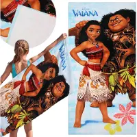 Sarcia.eu DISNEY Vaiana Sneldrogende strand- en badhanddoek, 100% katoen 70x140 cm OEKO-TEX