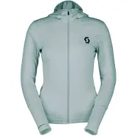SCOTT - Women's Hoody Defined Light - Fleecevest M, grijs/turkoois