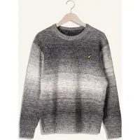 Lyle & Scott Jongens Truien & Vesten Ombre Crew Neck Jumper - Grijs - Maat 140/146