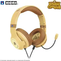 Hori Casque Gaming filaire Animal Crossing Beige et Marron pour Nintendo Switch 2
