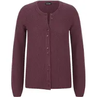 Goldner Gebreid vest aubergine
