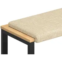 vidaXL Bankkussen Stof Crèmekleurig Diepte 35 cm