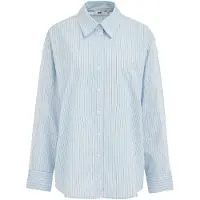 We fashion Blouse lichtblauw / wit